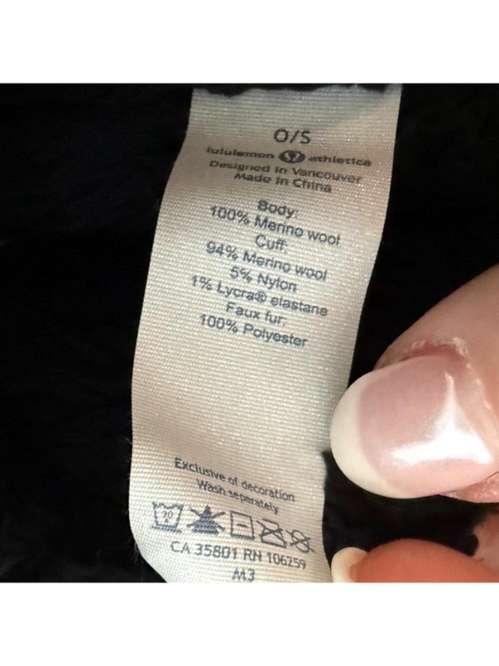 LULULEMON Shakti Sherpa Toque Beanie in Black OS - Picture 4 of 5